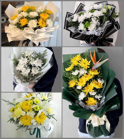 贵州贵阳花溪区花孟社区服务中心白事花束代送
